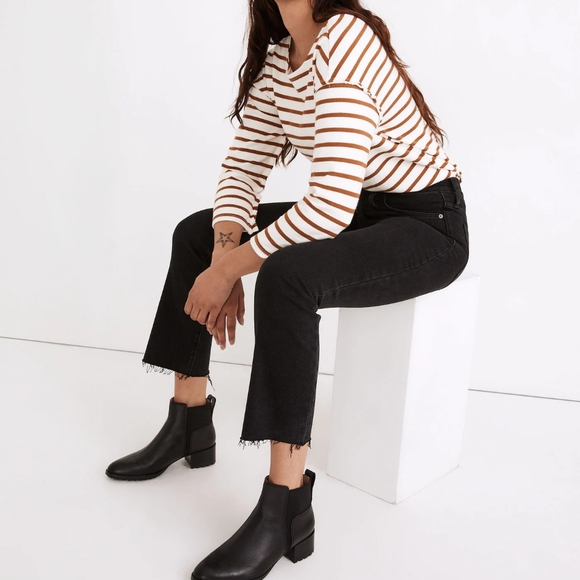 **MADEWELL** Cali-Demi Boot Jean In Edmunds Wash. Raw-Hem Edition. Size 25T - Picture 7 of 16